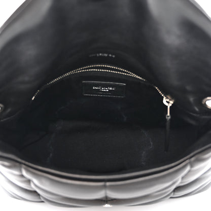 Saint Laurent Lambskin Quilted Small Loulou Puffer Monogram Chain Satchel Black 5 of 11
