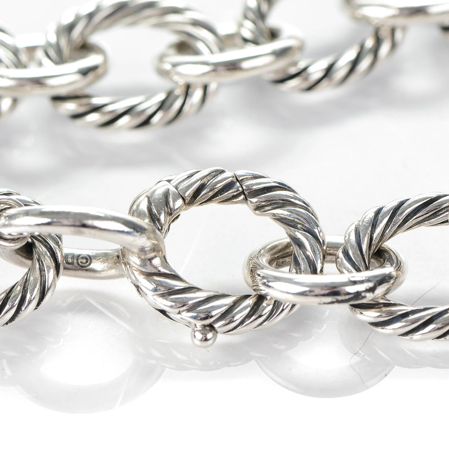 Sterling Silver 12mm Large Oval Link Bracelet
