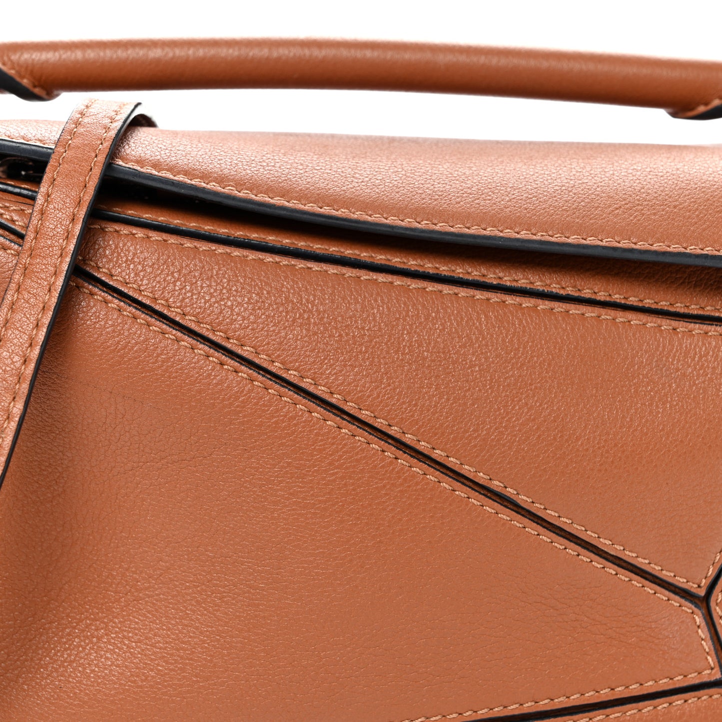 Calfskin Mini Puzzle Bag Tan