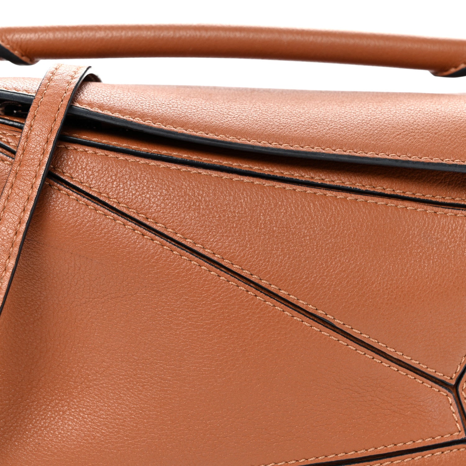 Loewe Calfskin Mini Puzzle Bag Tan 7 of 9