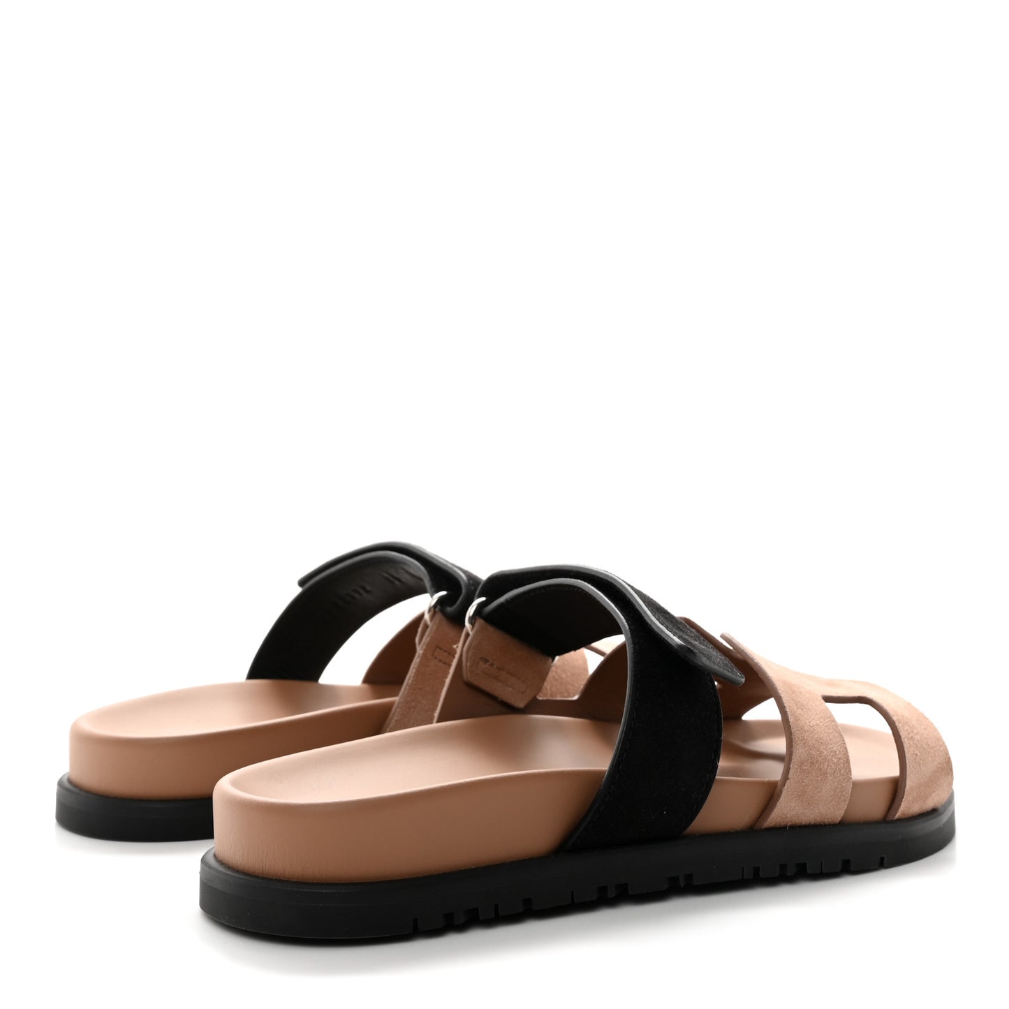 Suede Goatskin Womens Chypre Sandals 36 Rose Perle Black