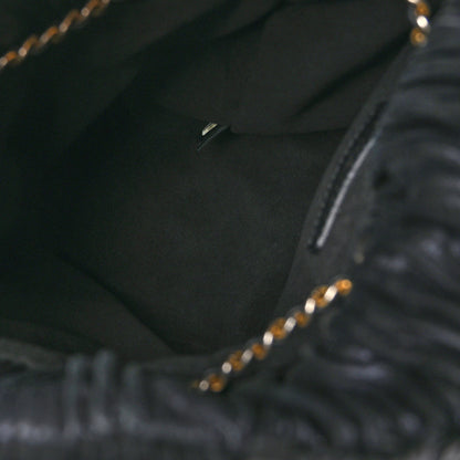 Chanel Iridescent Crumpled Calfskin Small Coco Pleats Backpack Black 5 of 10