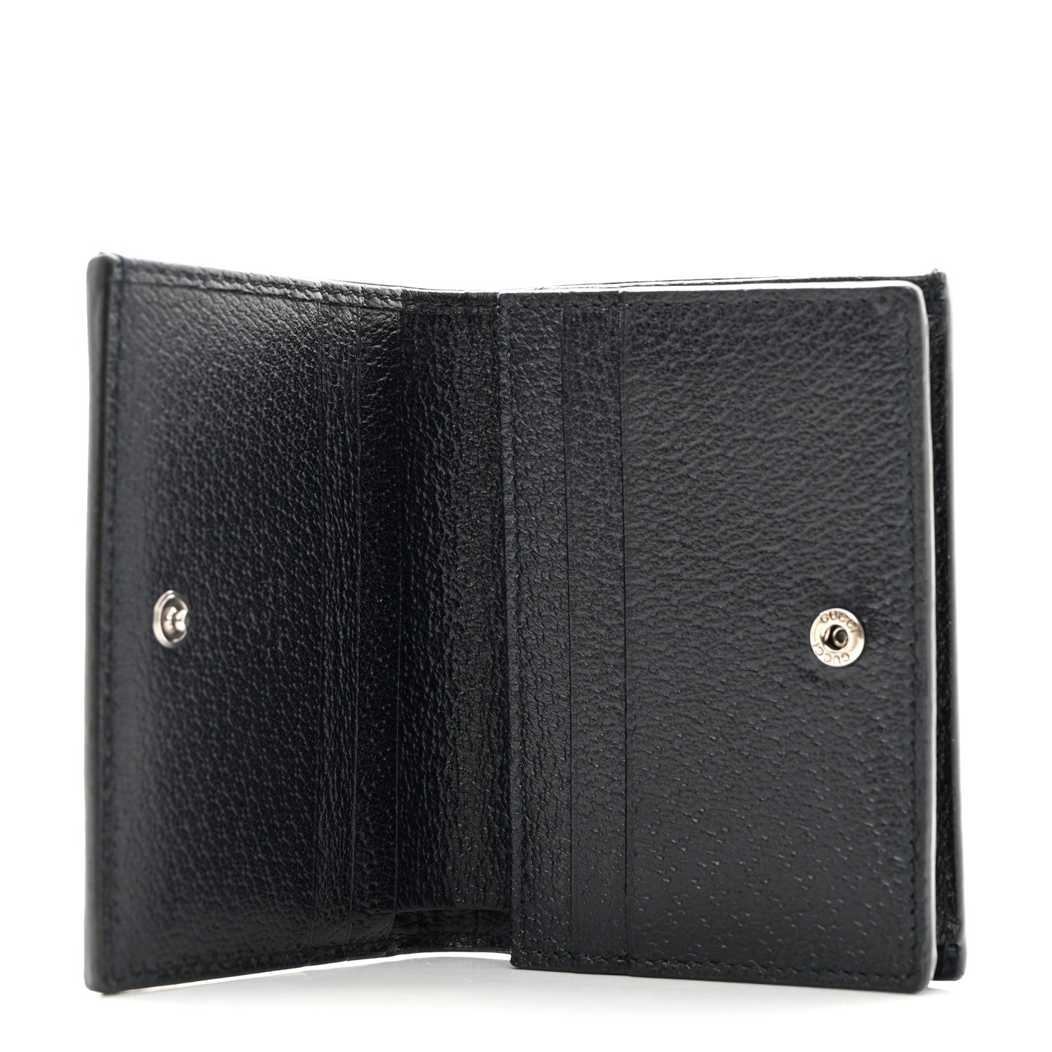 Gucci GG Supreme Monogram Textured Dollar Calfskin Web Ophidia Card Case Beige Blue 5 of 8