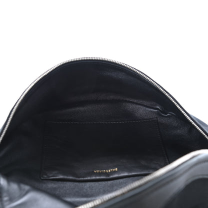 Balenciaga Canvas Jacquard Diagonal Allover Logo XS Souvenir Belt Bag Black 4 of 6