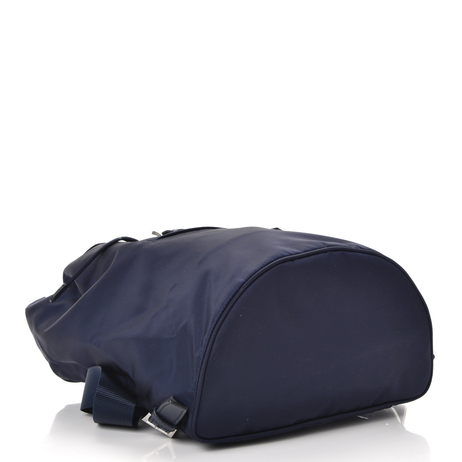 Prada Nylon Vela Saffiano Medium Cinch Backpack Baltico 4 of 8