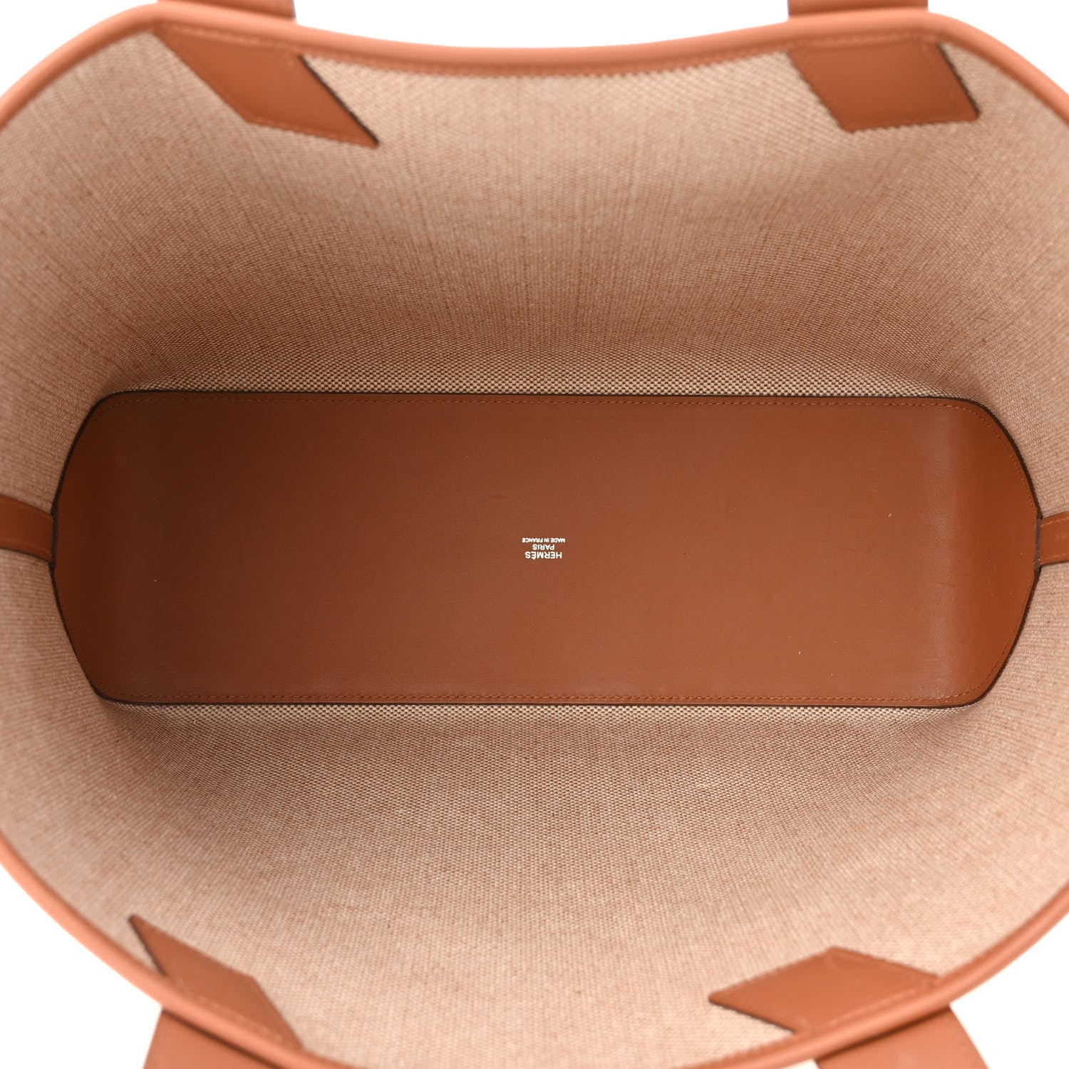 Hermes Swift H Canvas Cabas H En Biais 40 Ecru Naturel Gold 5 of 12