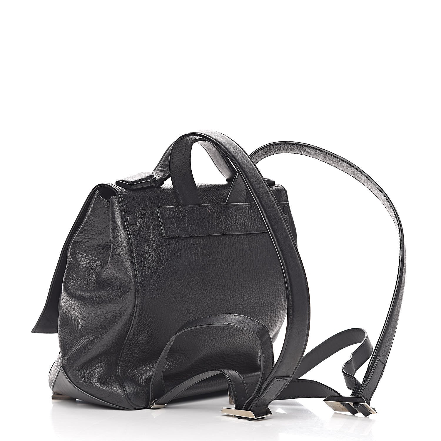 Proenza Schouler Pebbled Calfskin PS Courier Backpack Black 3 of 14