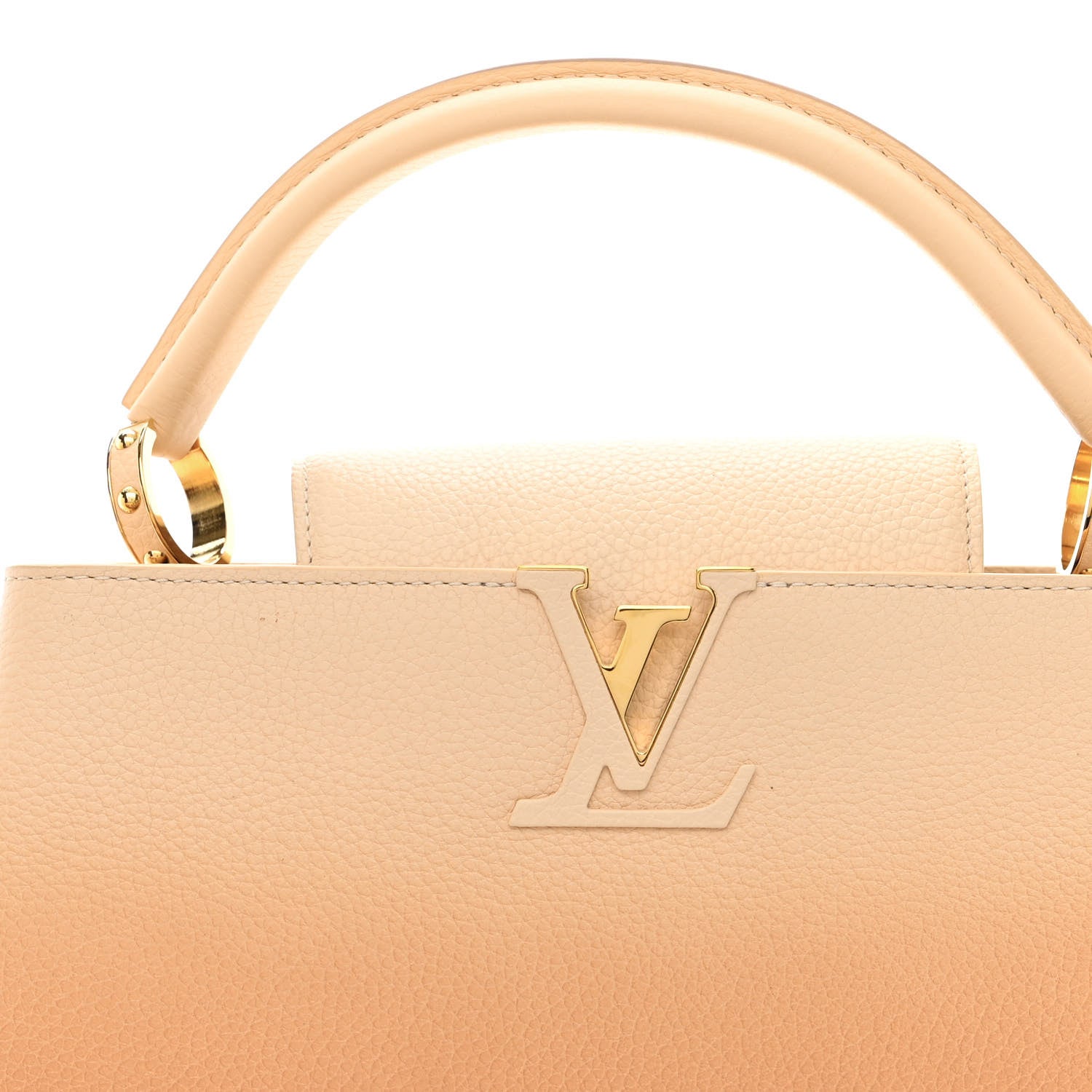 Louis Vuitton Taurillon Gradient Capucines PM Cloudy Creme 17 of 18