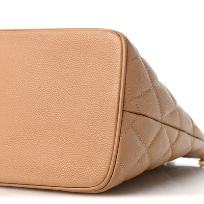 Chanel Caviar Quilted Medallion Tote Beige 10 of 12