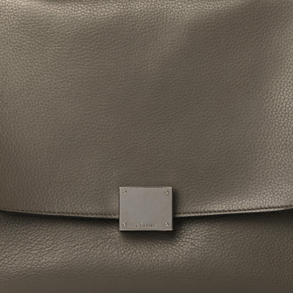 Celine Drummed Calfskin Suede Small Trapeze Souris 8 of 10