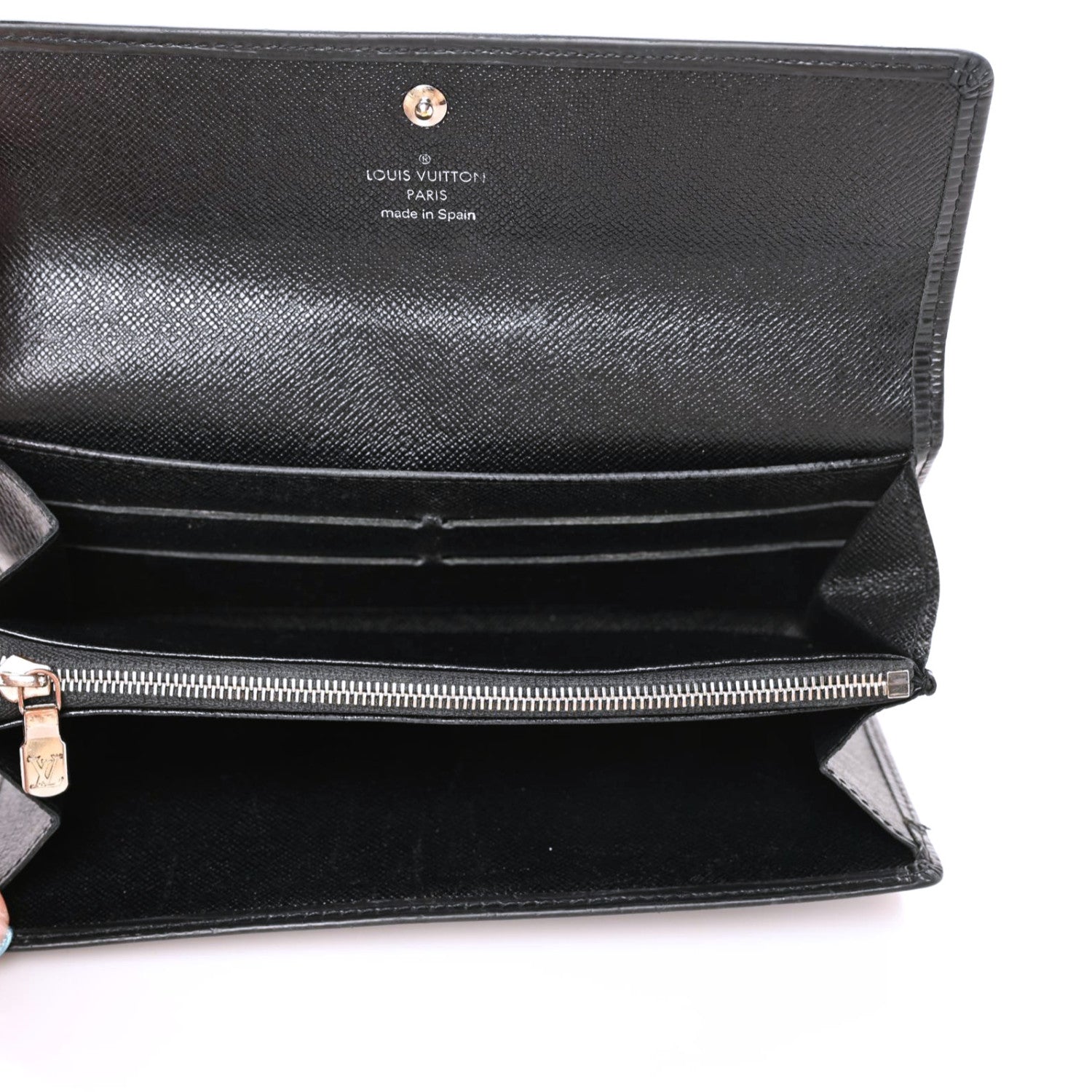 Louis Vuitton Epi Sarah Wallet Black 5 of 6