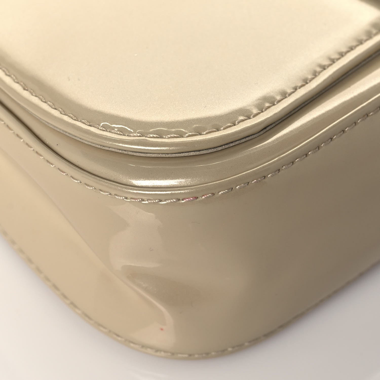 Louis Vuitton Patent Sobe Clutch Blanc Corail 8 of 12