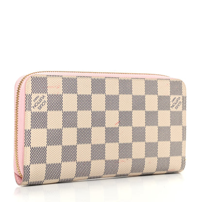 Louis Vuitton Damier Azur Zippy Wallet Rose Ballerine 3 of 10
