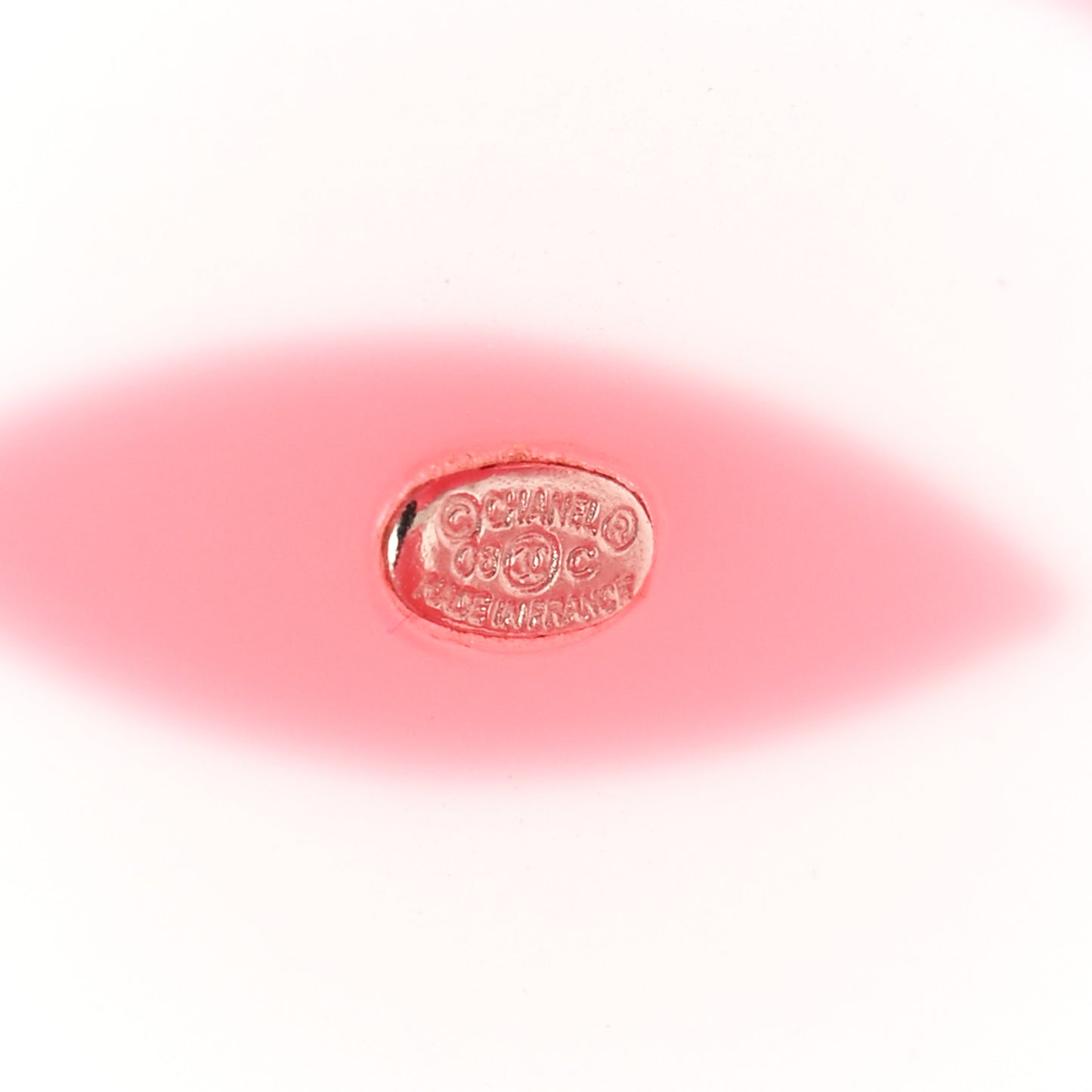 Resin CC Wide Cuff White Pink