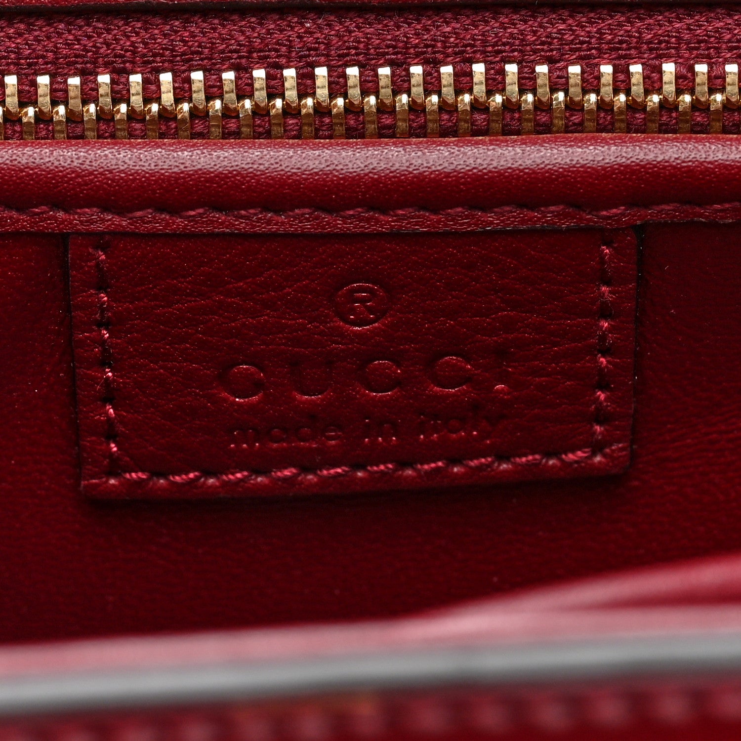 Gucci Shiny Polished Calfskin Medium Bamboo Diva Rosso Ancora Red 7 of 10