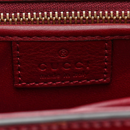 Gucci Shiny Polished Calfskin Medium Bamboo Diva Rosso Ancora Red 7 of 10
