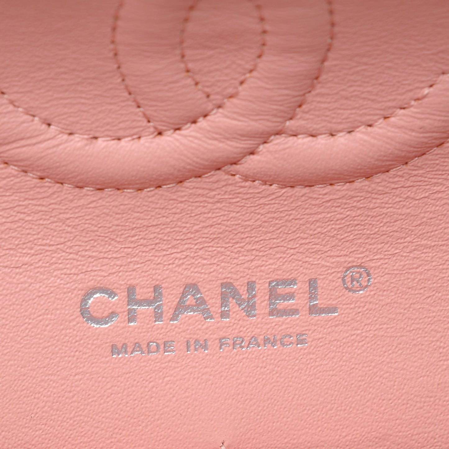 Patent Quilted Medium Double Flap Light Pink