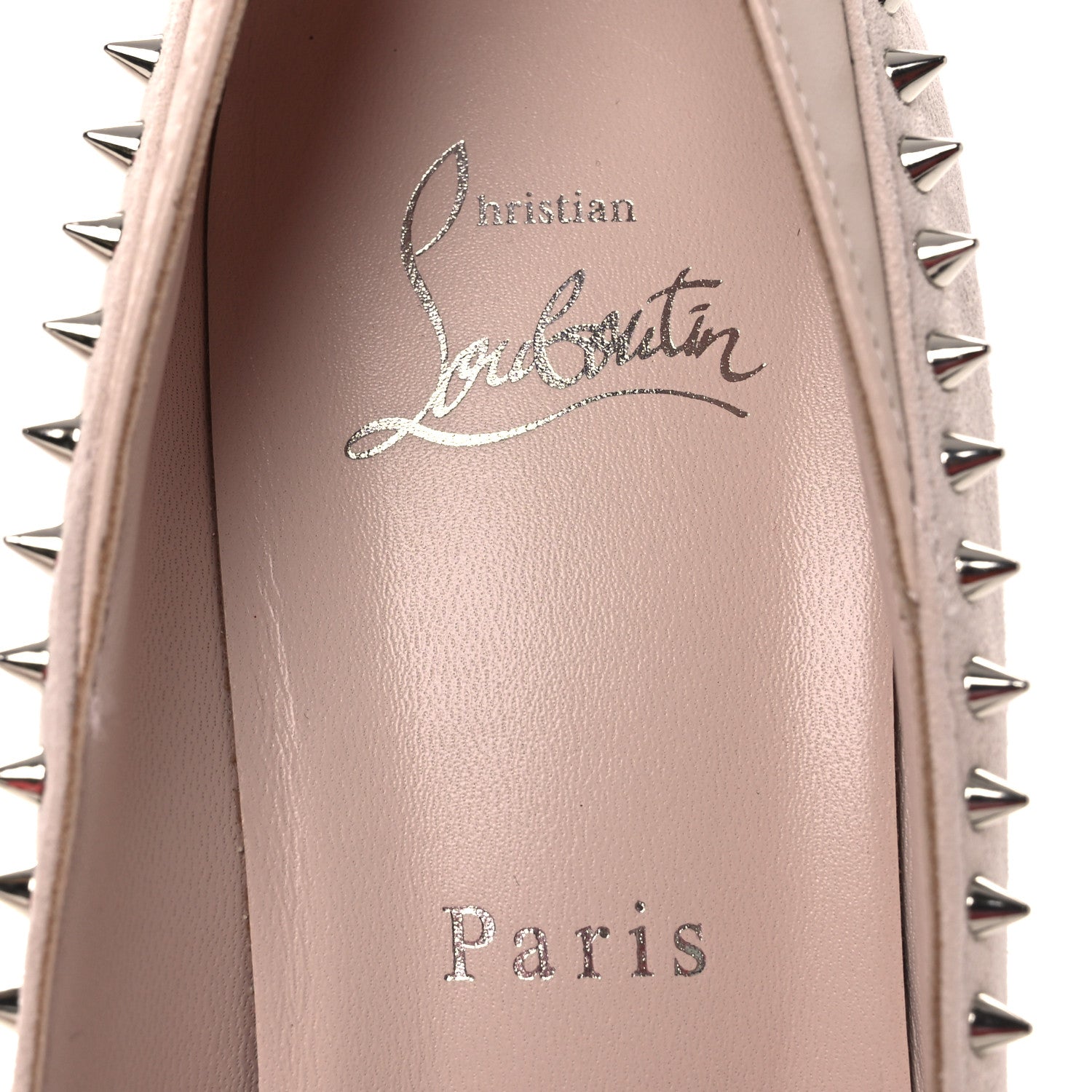 Christian Louboutin Veau Velours Duvette 100 Pumps 36.5 Leche 9 of 11