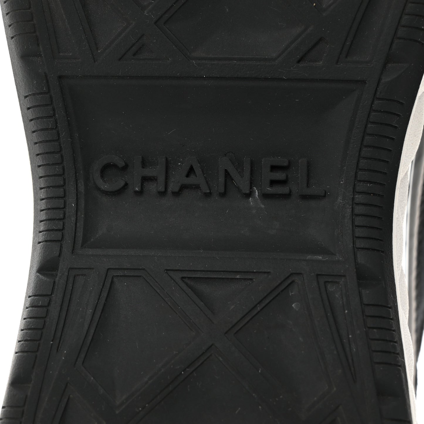 Velvet Calfskin Mixed Fibers CC Sneakers 40 Black