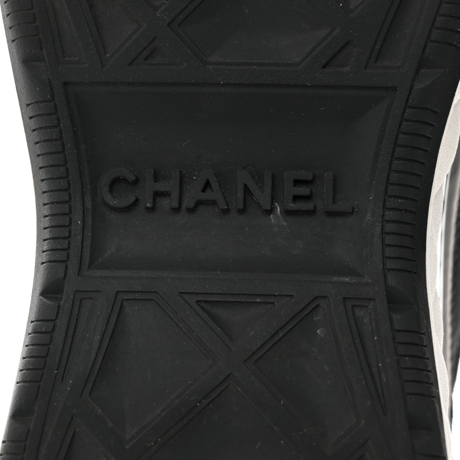 Chanel Velvet Calfskin Mixed Fibers CC Sneakers 40 Black 8 of 8