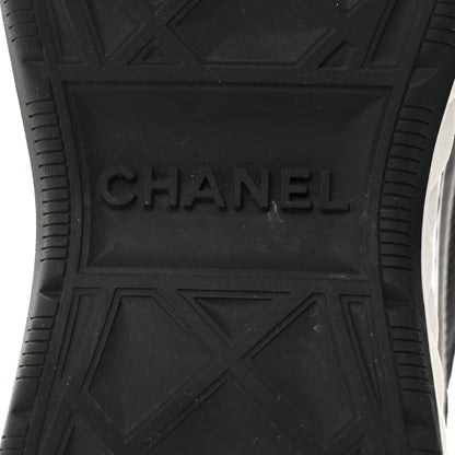 Chanel Velvet Calfskin Mixed Fibers CC Sneakers 40 Black 8 of 8