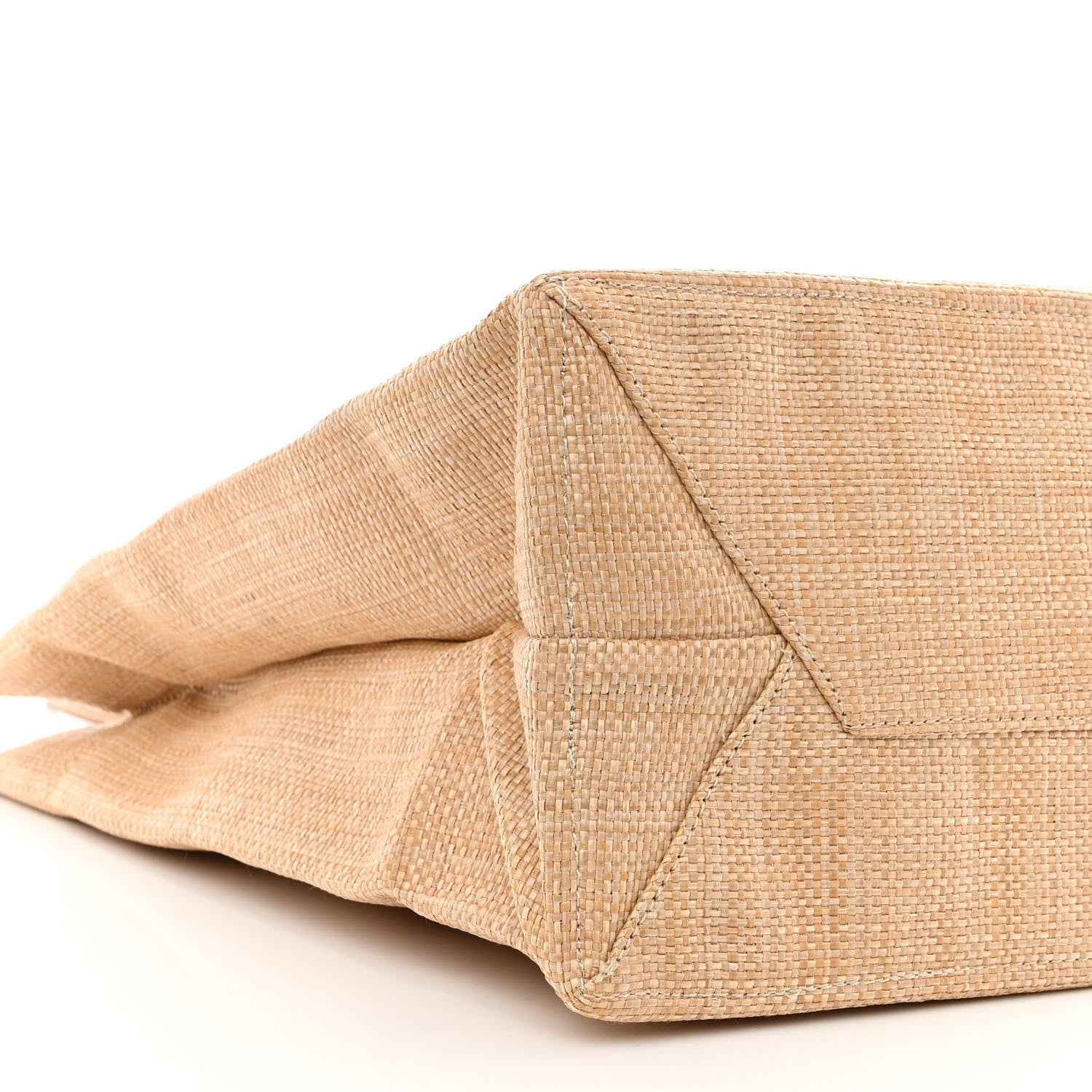 Prada Raffia Logo Tote Naturale 9 of 10