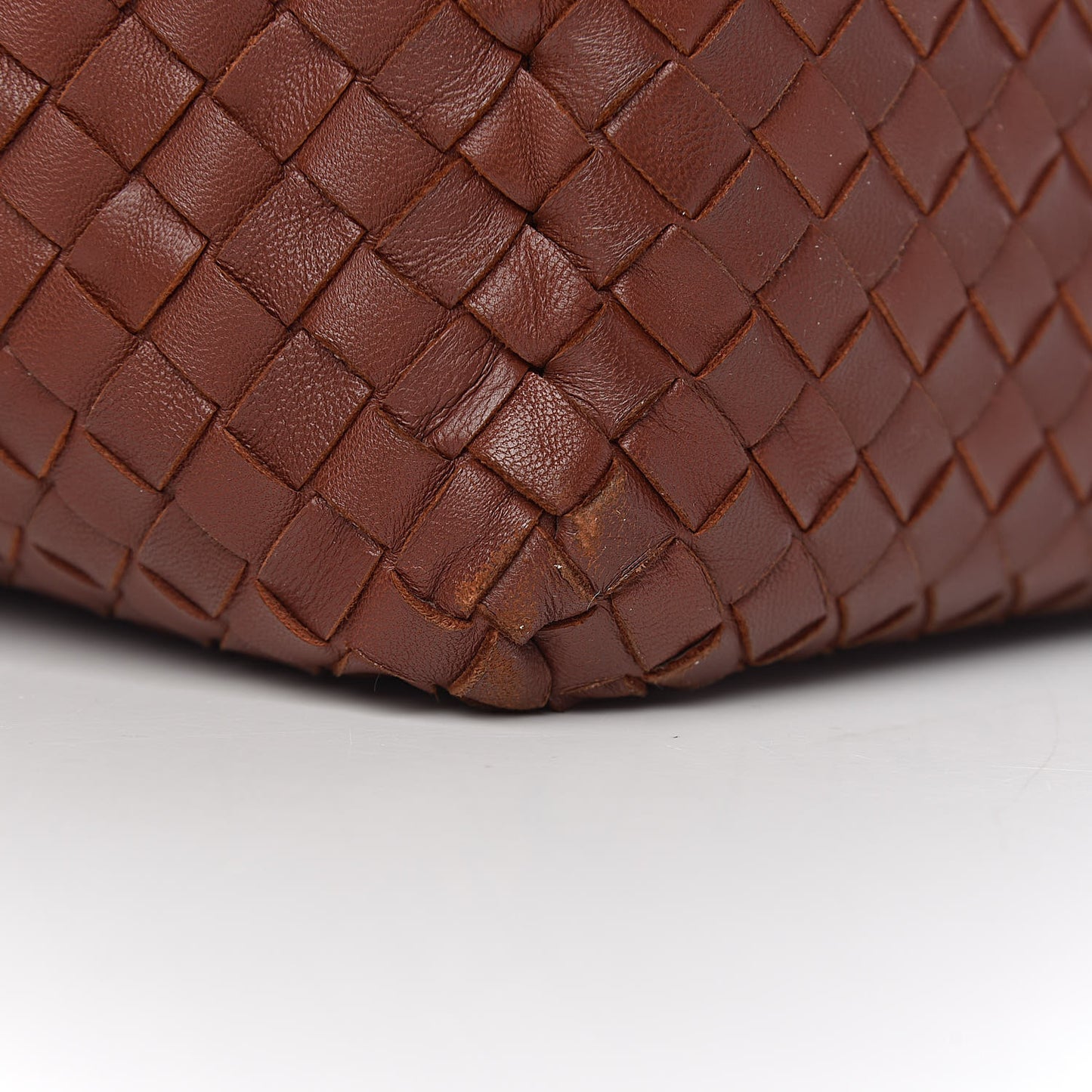 Nappa Intrecciato Brick Tote Canyon