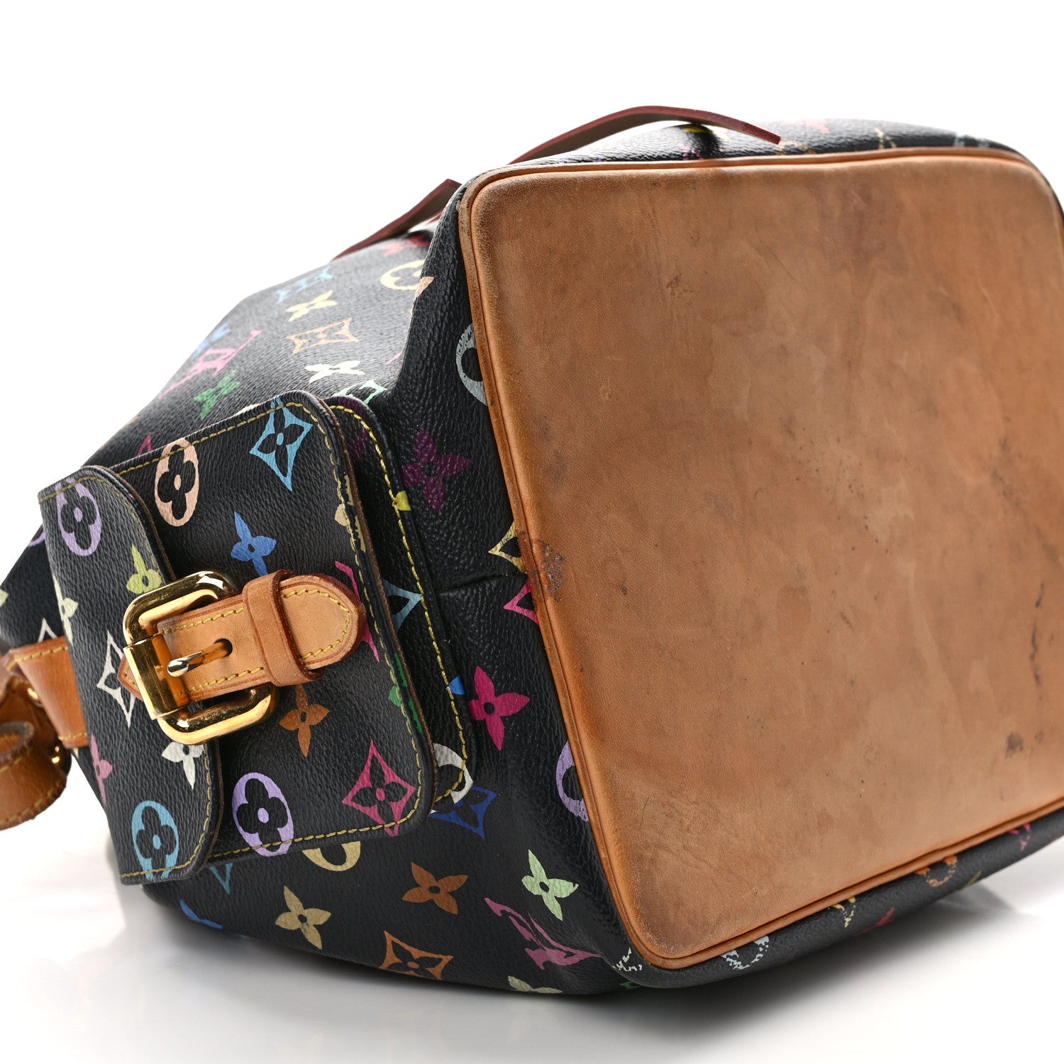 Louis Vuitton Monogram Multicolor Petit Noe Black 7 of 13