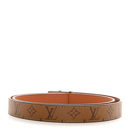 Louis Vuitton Calfskin Reverse Monogram 20mm LV Iconic Reversible Belt 75 30 Black 2 of 6