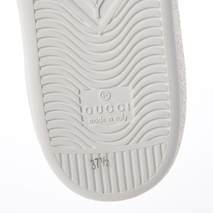 Gucci Calfskin Web Floral Embroidered Womens Ace Sneakers 37.5 White 7 of 7