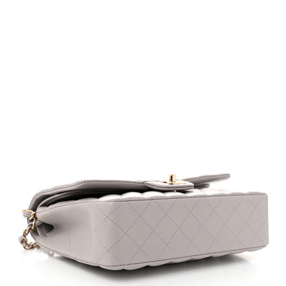 Chanel Lambskin Quilted Medium Double Flap Grey 4 of 11