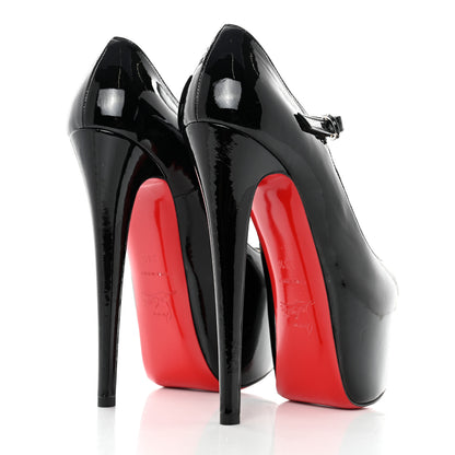 Christian Louboutin Patent Calfskin Lady Daf 160 Pumps 36.5 Black 4 of 8