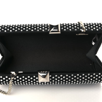 Jimmy Choo Satin Crystal Karlie Clutch Black 4 of 8