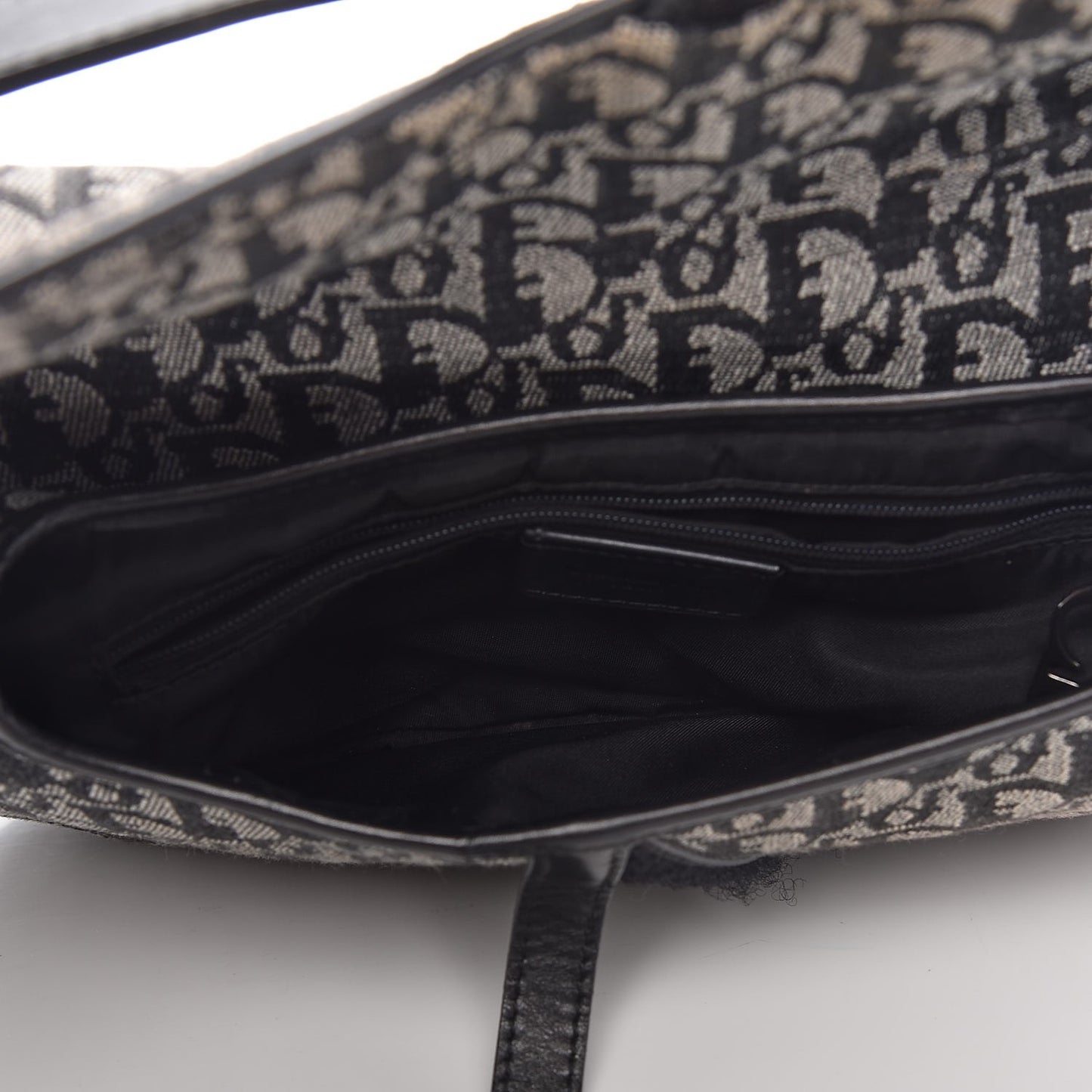 Monogram Double Saddle Bag Black