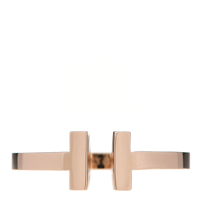 Tiffany 18K Rose Gold T Square Ring 58 8.5 1 of 5