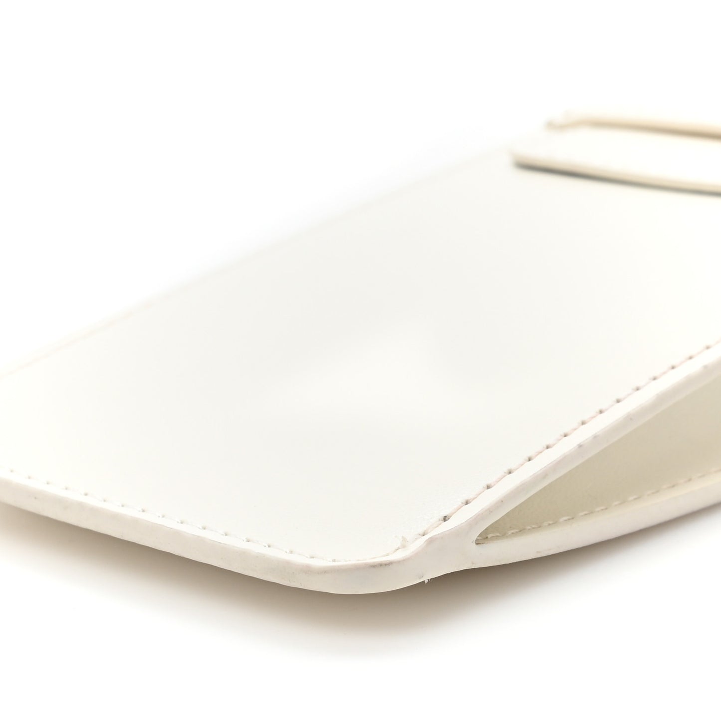 Smooth Calfskin Sunglasses Pouch White