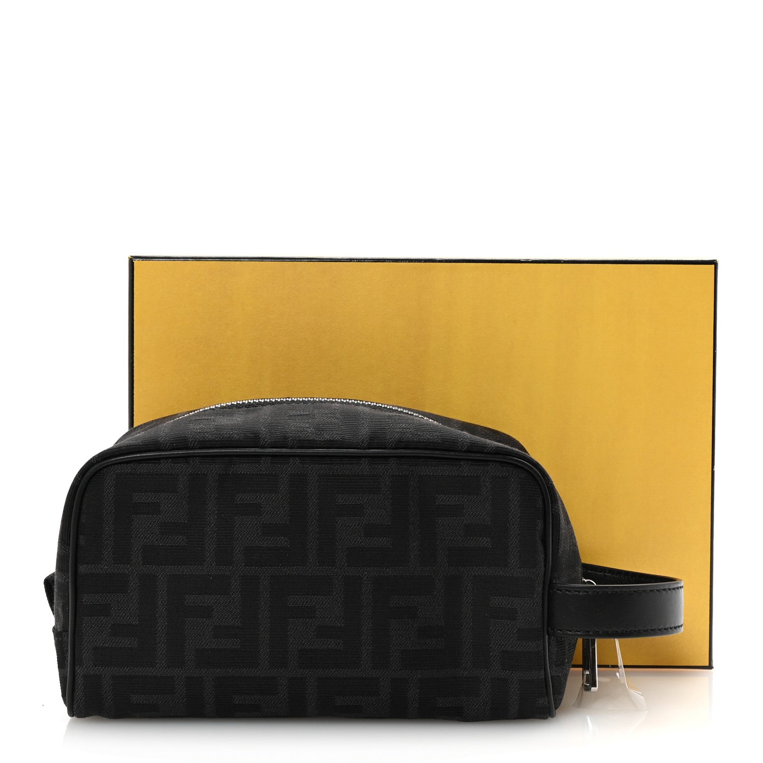 Fendi Jacquard FF Toiletry Case Black 8 of 8