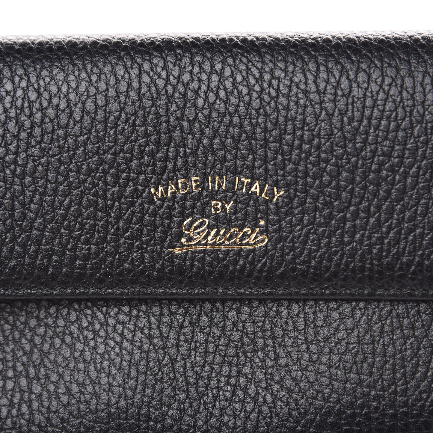 Dollar Calfskin Swing Continental Wallet Black