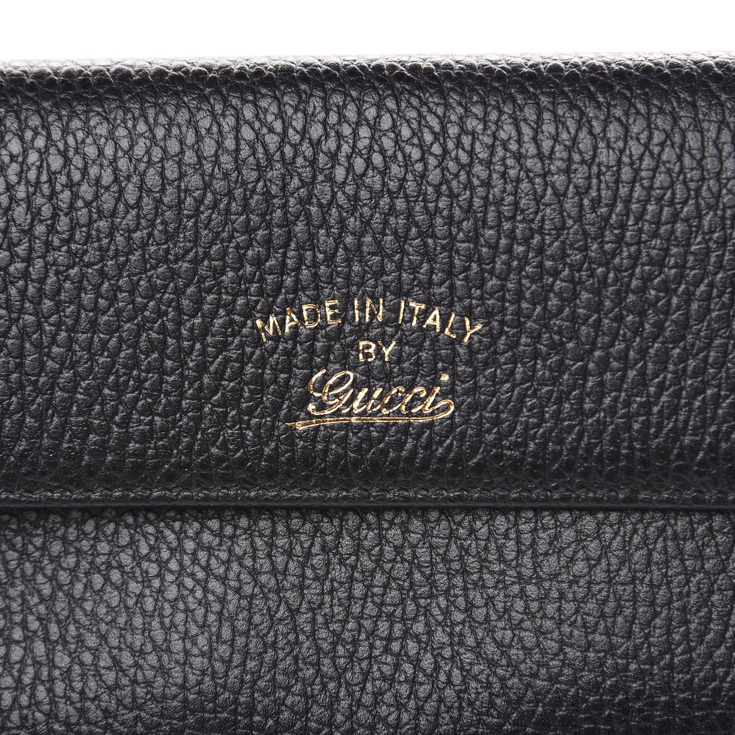 Gucci Dollar Calfskin Swing Continental Wallet Black 10 of 10