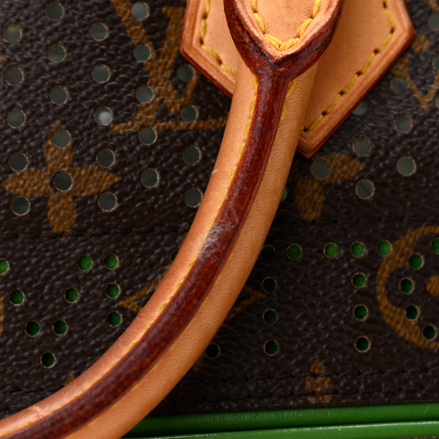 Monogram Perforated Speedy 30 Green