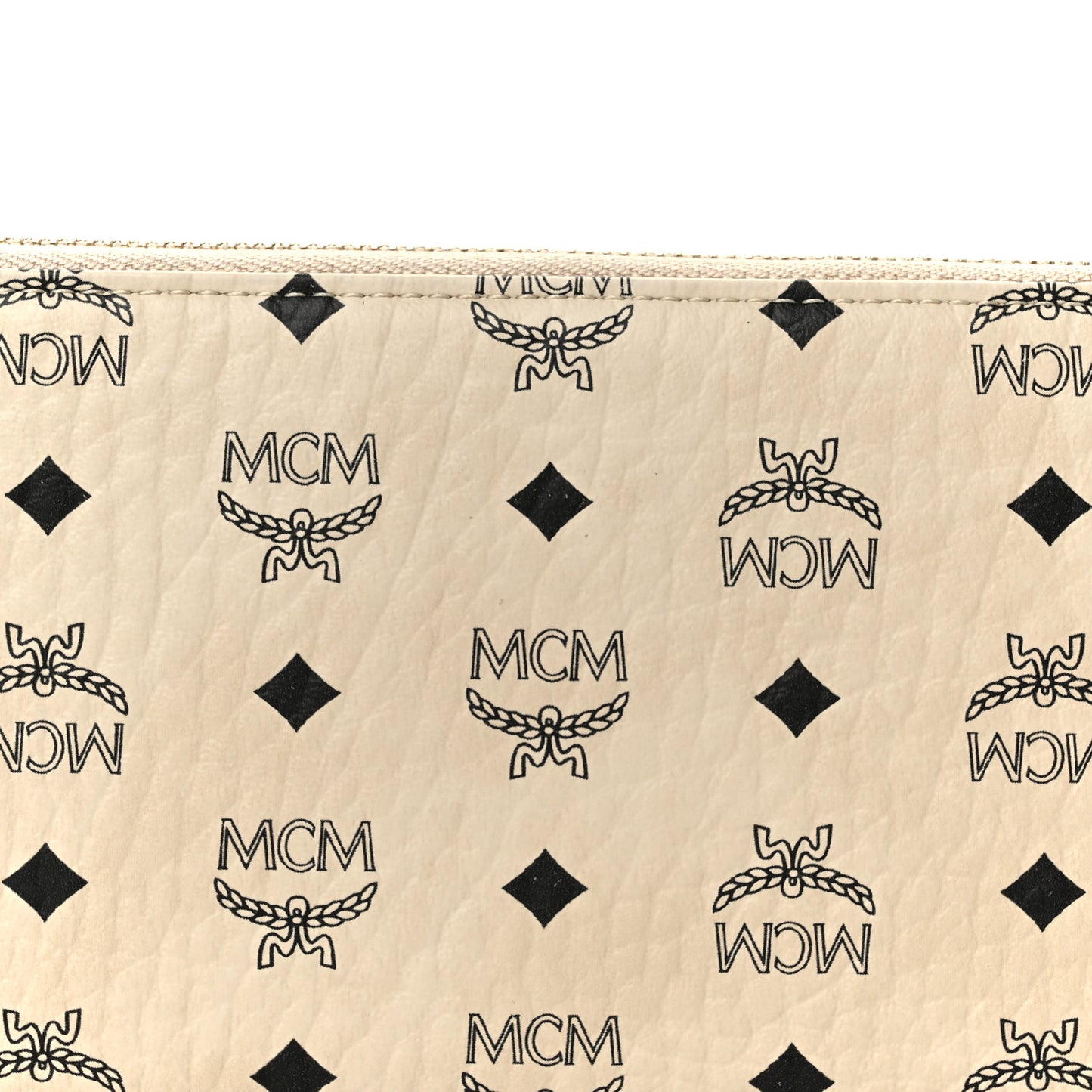 Visetos Large Zip Around Large Wallet Beige