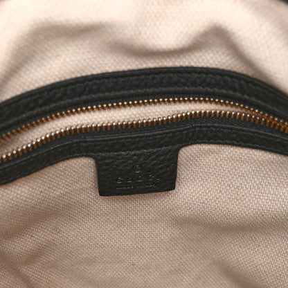 Gucci Pebbled Calfskin Medium Soho Shoulder Bag Black 6 of 10