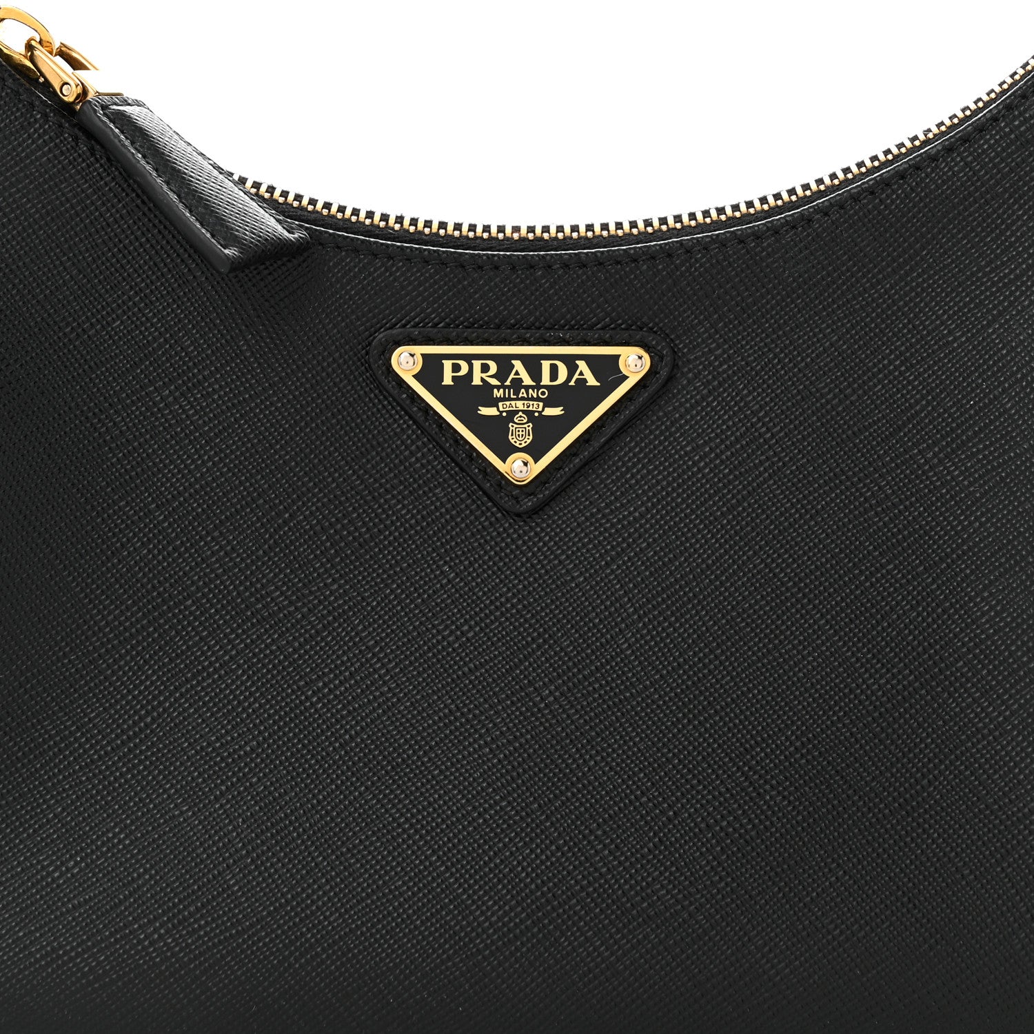 Prada Saffiano Lux Mini Re-Edition Shoulder Bag Black 9 of 11