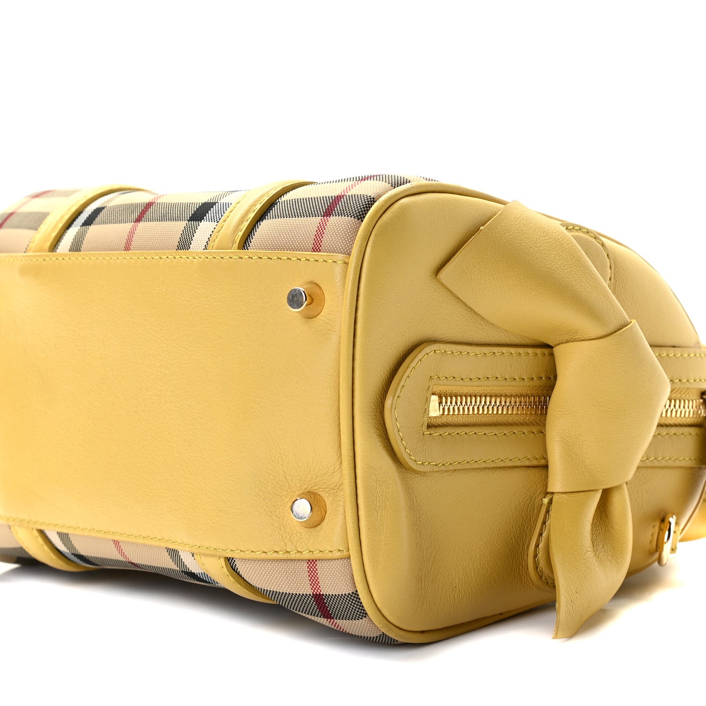 Horseferry Check Small Alchester Bowling Bag Yellow