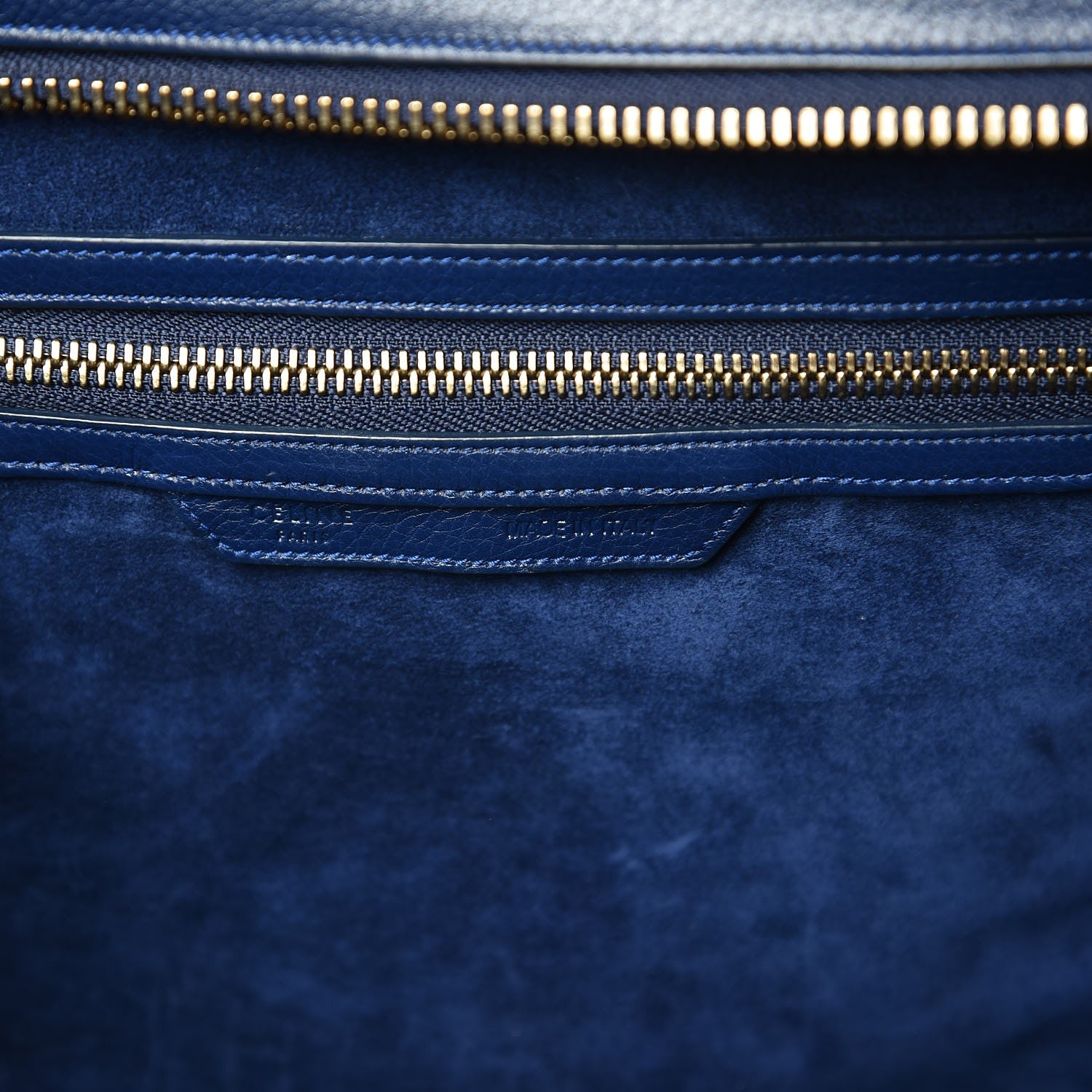 Celine Drummed Calfskin Mini Luggage Orage 6 of 11