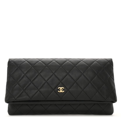 Chanel Lambskin Quilted CC Beauty Clutch Black 1 of 12