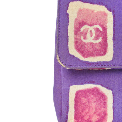 Chanel Nylon Printed Small Flap Purple 17 of 24