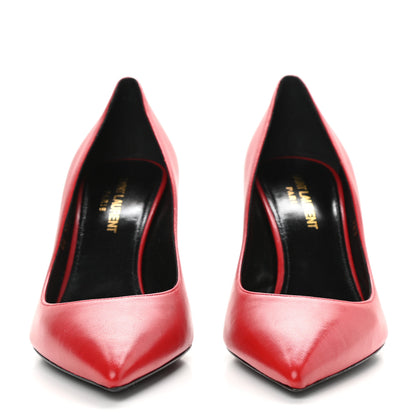 Saint Laurent Calfskin Anja 85 Pumps 36.5 New Red 2 of 8