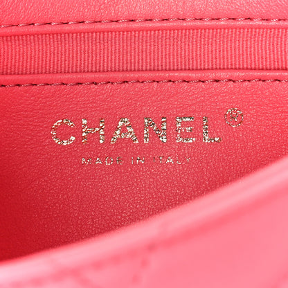 Chanel Lambskin Quilted Mini Funky Town Flap Pink 6 of 9