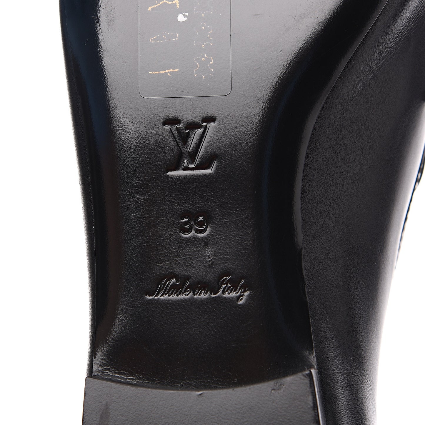 Calfskin Upper Case Flat Loafer 39 Black